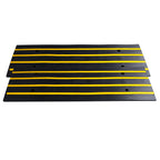 VEVOR Rubber Curb Ramp For Driveway 2 Pack, 15T Heavy Duty Sidewalk Curb Ramp, Rise Height Cable Cover Curbside Bridge Ramp For Garage For Low Cars, Wheelchairs — product image 1