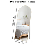 Rectangle Full Length Mirror, Full Body Standing Mirror Floor Mirrors — product image 2