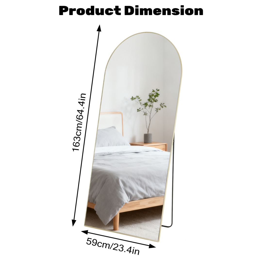 Rectangle Full Length Mirror, Full Body Standing Mirror Floor Mirrors — product image 2