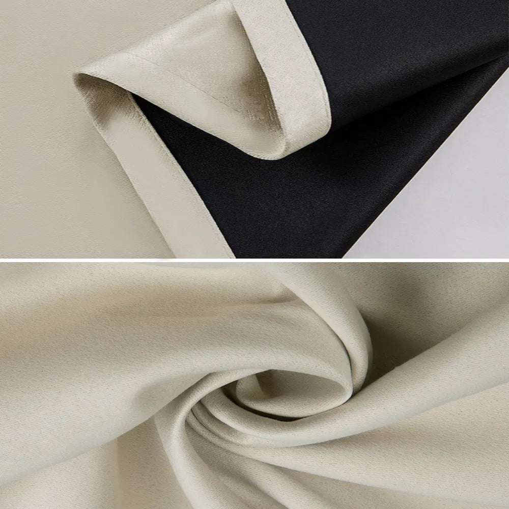 Grommets Thermal Insulated With Coated Lining 52 In. W X 63 In. L Indoor Blackout Curtains Set Of 2 — product image 3