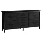 Black seven-drawer dresser