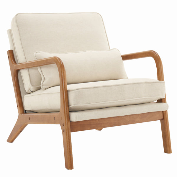 [same Code: 16753613]oak Armrest Oak Upholstered Single Lounge Chair Indoor Lounge — product image 2