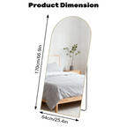 Rectangle Full Length Mirror, Full Body Standing Mirror Floor Mirrors — product image 3