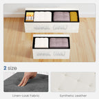43-inch Foldable Storage Bench, Made Of PVC, With A Load Capacity Of 660 Pounds — product image 2
