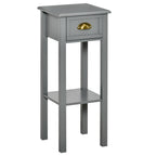 2-Tier Tall Side Table — Nightstand End Table with Drawer & Bottom Shelf for Living — product image 1