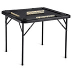 Mahjong Table 4 Player Folding Card Table & 4 Cup Holders Chip Trays Black — product image 2