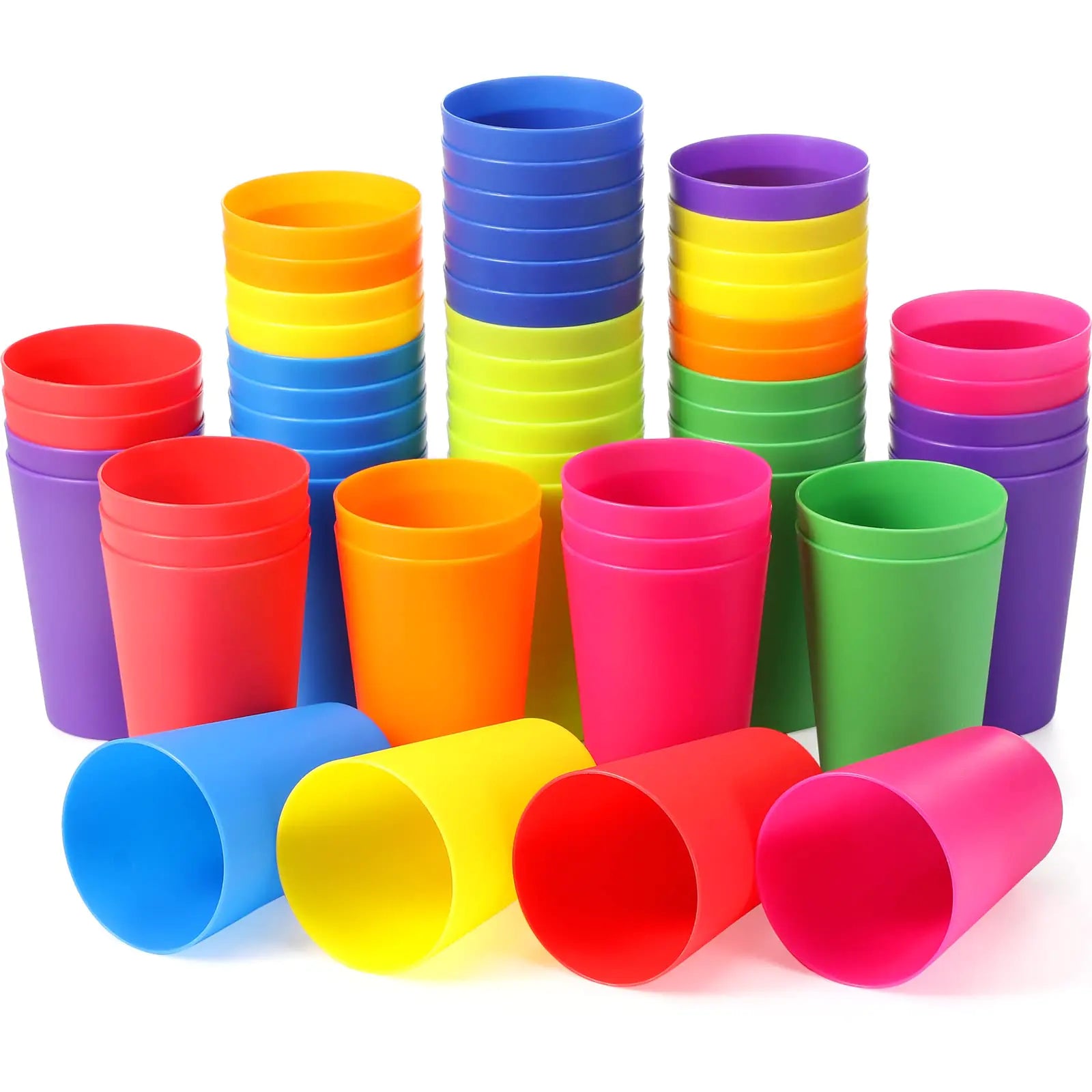 Potchen 54-Piece Kids Colorful Tumbler Set 8.5oz