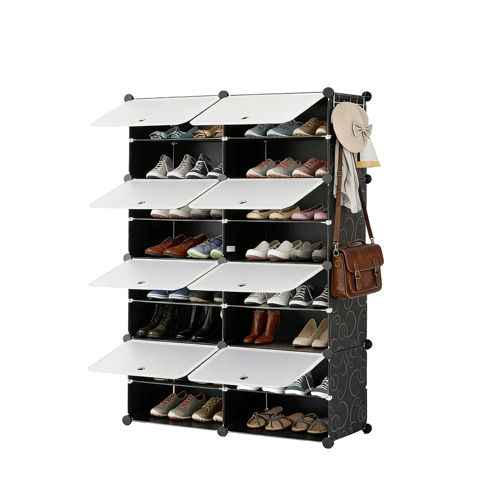 Shoe Rack Storage Cabinet — 8-Layer Shoe Storage Cabinet with Door — product image 1