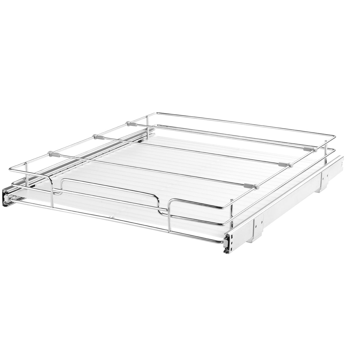 VEVOR 14W X 21D Pull Out Cabinet Organizer, Heavy Duty Slide Out Pantry Shelves, Chrome Plated Steel Roll Out Drawers, Sliding Drawer Storage For Home, Inside Kitchen Cabinet, Bathroom, Under Sink — product image 1