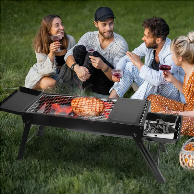 Portable and Easy to Install Stainless Steel Grill with Storage Net — product image 3