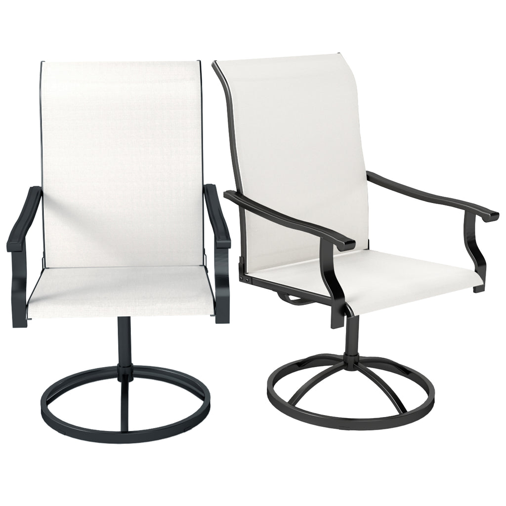 Patio Swivel Chairs Set of 2 — Lawn — product image 1