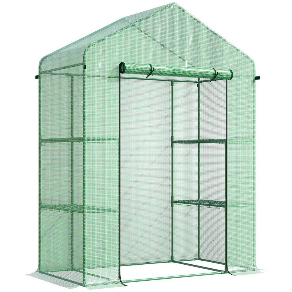 56" X 29" X 77" Walk-in Greenhouse — Garden Hot House with 3 Tier Shleves — product image 1