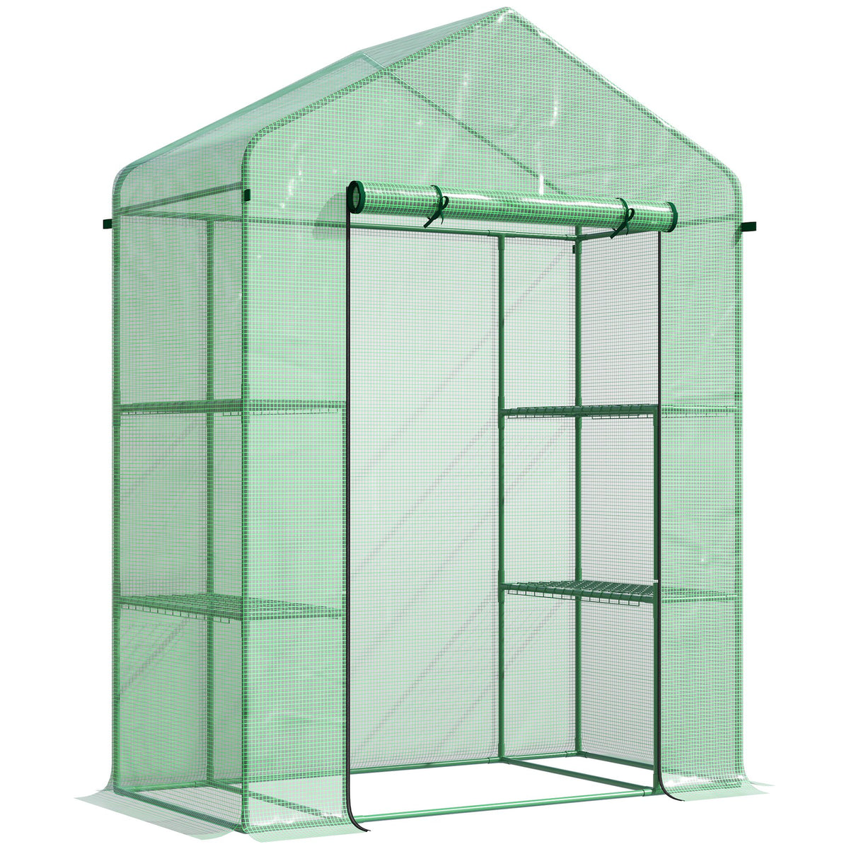 56" X 29" X 77" Walk-in Greenhouse — Garden Hot House with 3 Tier Shleves — product image 1