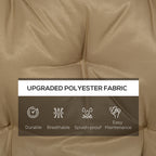 59" x 38" Tufted Bench Cushion for Outdoor Furniture, 3-Seater Replacement for Swing Chair, Patio Sofa/Couch, Khaki — product image 3