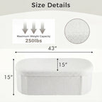 43-inch Foldable Footpad With Storage Function, Multi-functional Home Bench — product image 3
