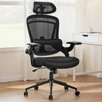 High Back Desk Chair with Adjustable Lumbar Support & Headrest — product image 3