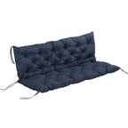 59" x 38" Tufted Bench Cushion for Outdoor Furniture, 3-Seater Replacement for Swing Chair, Patio Sofa/Couch, Dark Blue — product image 1