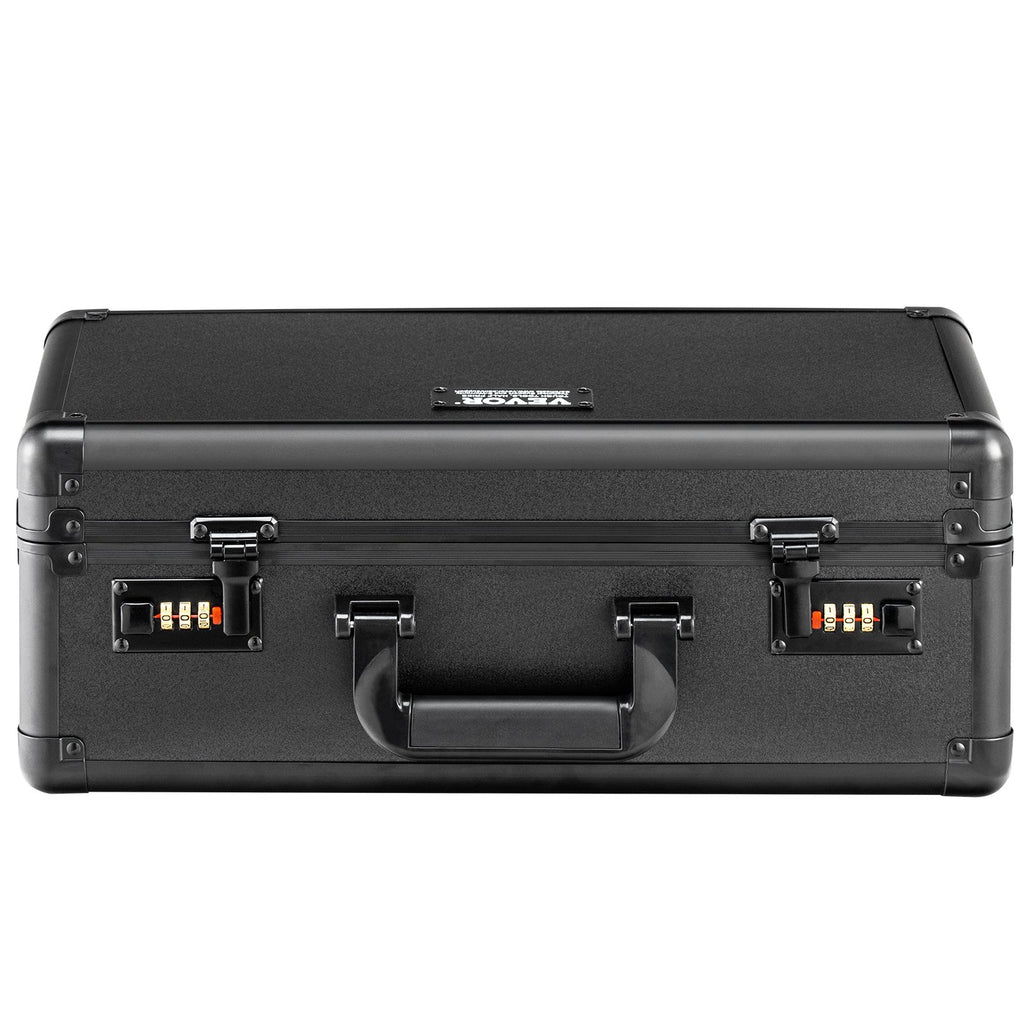 Graded Card Storage Box, 4 Slots, Graded Sports Cards Holder Carrying Case With Coded Lock Foam Dividers, For 120 PSA Graded Cards 84 BGS Cards 96 SGC Cards 428 Top Loaders — product image 1