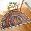 Bohemian Vintage Semi Circular Carpet — Half Round Door Mat — product image 1