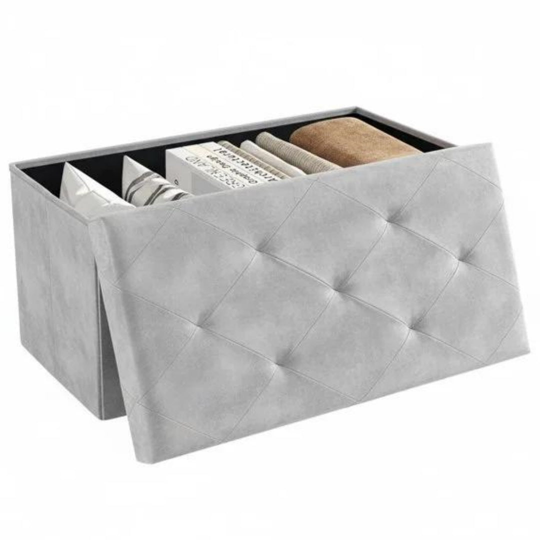 43-inch Foldable Storage Bench, Made Of PVC, With A Load Capacity Of 660 Pounds — product image 1