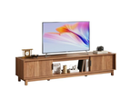 58  Mid-Century Modern TV Stand With Storage Cabinets & Cable Management - Wood Media Console For Living Room, Office, Bedroom — product image 1