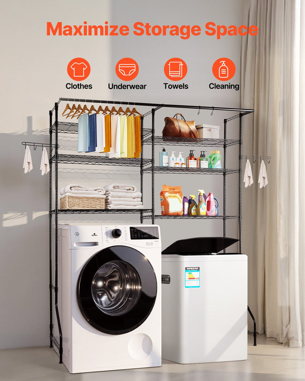 Over Washer and Dryer Storage Shelves — product image 3