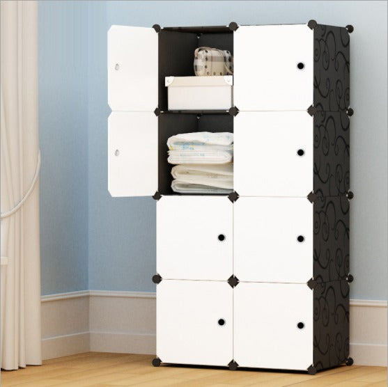 8 Cube Organizer Stackable Plastic Cube Storage Shelves Design Multifunctional — product image 2