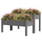 2 Tier Raised Garden Bed — Wooden Elevated Planter Box with Legs — product image 1