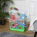 5 Tiers Hamster Cage Portable Animal Travel Carrier w/ Exercise Wheels Tube — product image 2