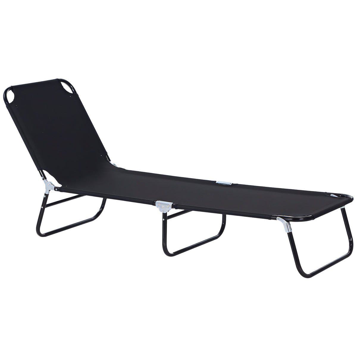 Folding Chaise Lounge Pool Chairs — Steel Frame for Beach — product image 1