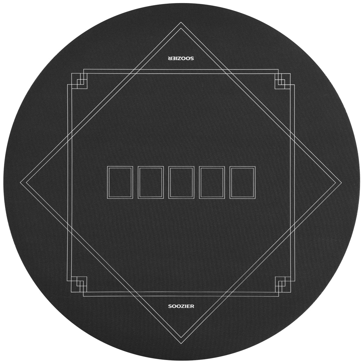 Poker Mat Texas Holdem Poker Table Top with Non-Slip Bottom Black — product image 1