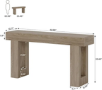Long Console Table Wooden Rectangular Sofa Table Behind the Couch — product image 2