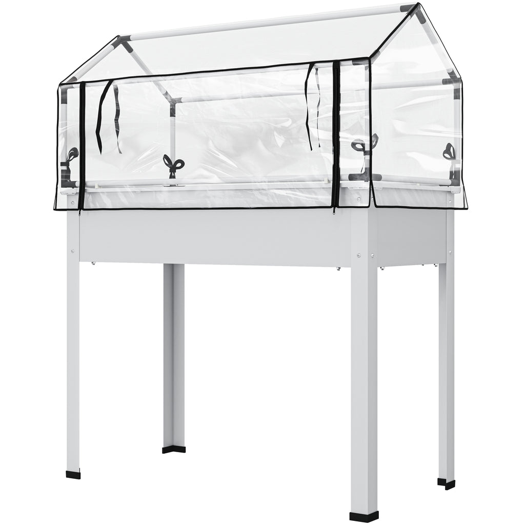 Elevated Garden Box with Greenhouse Cover — product image 1
