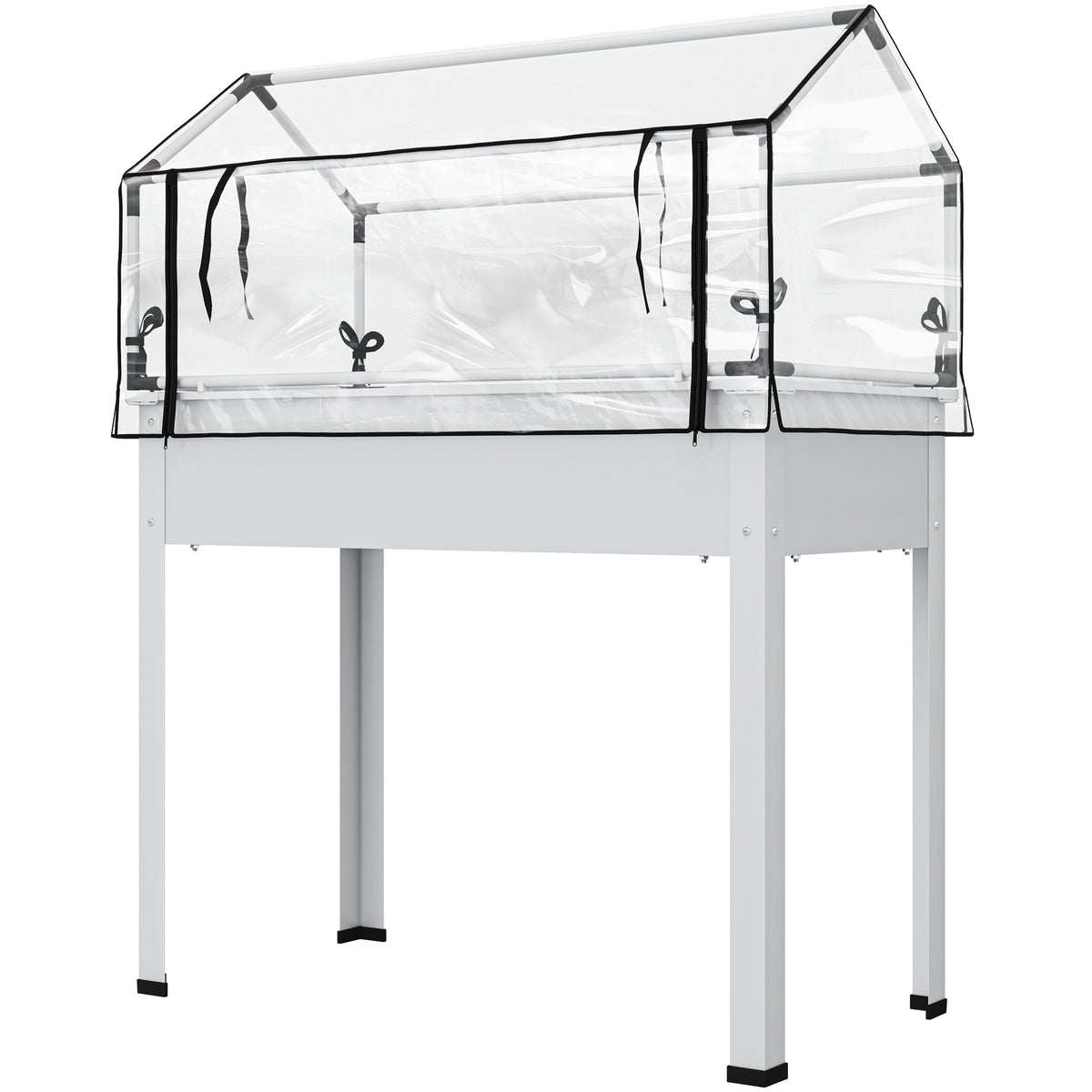 Elevated Garden Box with Greenhouse Cover — product image 1
