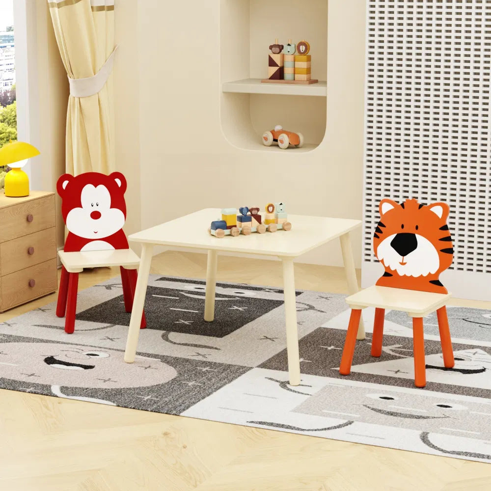 Kids Table and 2 Chairs Set — 3 Pieces Toddler Table and Chair Set — product image 1