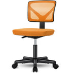 Low-Back Mesh Armless Office Chair,Swivel Rolling Computer Chair No Arms With Lumbar Support — product image 2