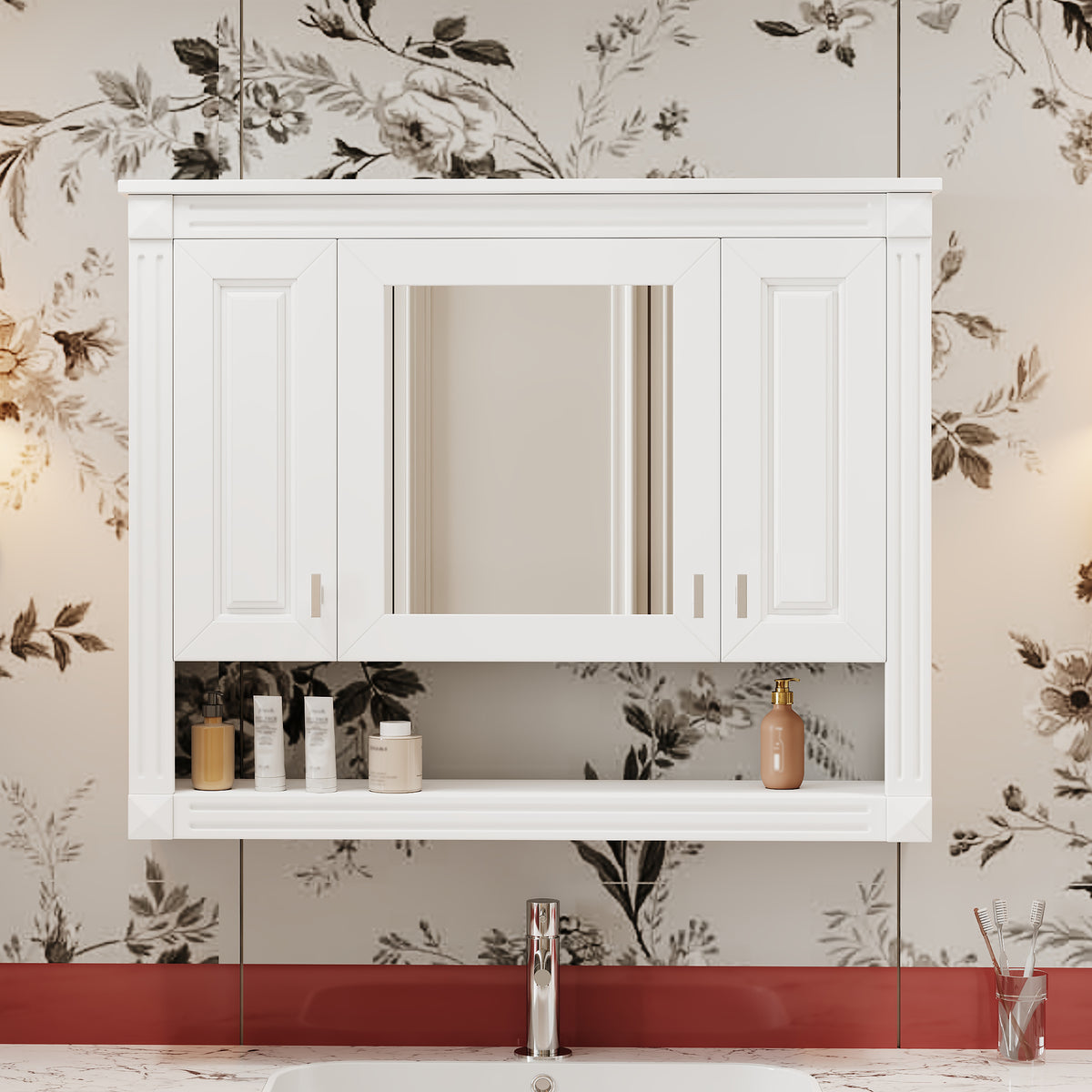 35inch Bathroom Wall Cabinet with Mirror — product image 2