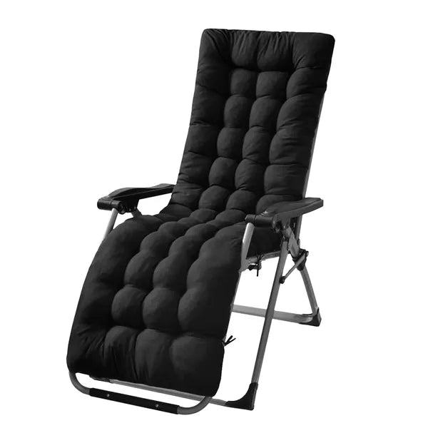 71x22in Plus Type Chaise Lounger Cushion Recliner Rocking Chair Sofa Mat Deck Chair Cushion — product image 2