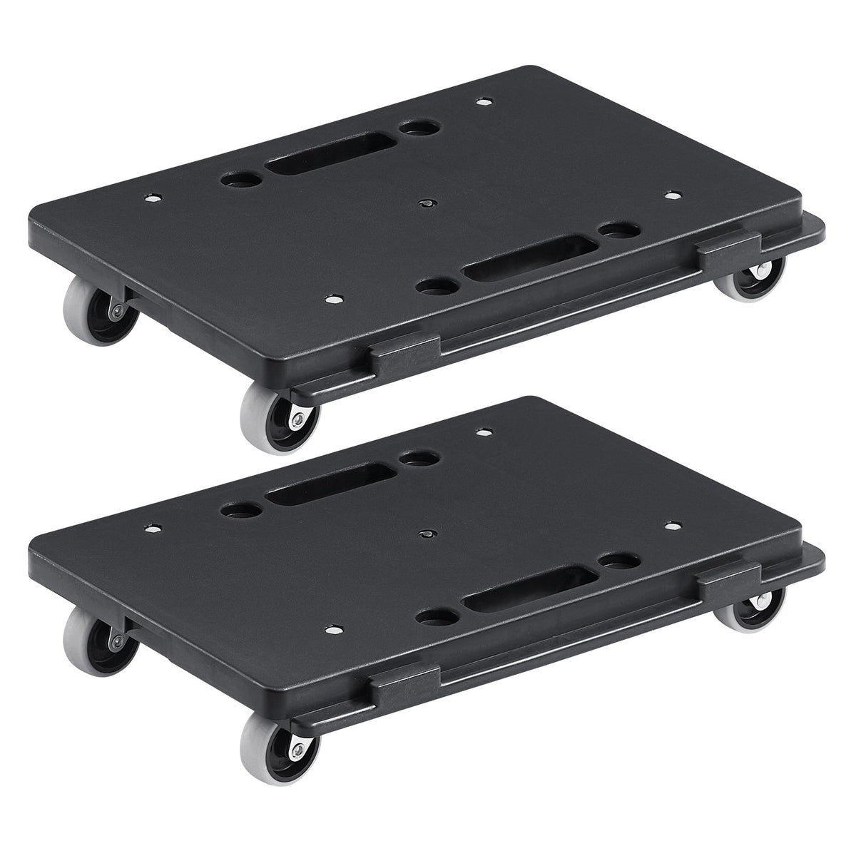 Furniture Dolly, 500 Lbs Capacity Each Count, Furniture Mover With Wheels, Portable Moving Rollers 4 Wheels Heavy Duty, Small Flat Dolly Cart With Interlocking For Heavy Furniture, 2 Pack, Black — product image 3