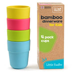Eco-Friendly Bamboo Kids Cups 4-Pack