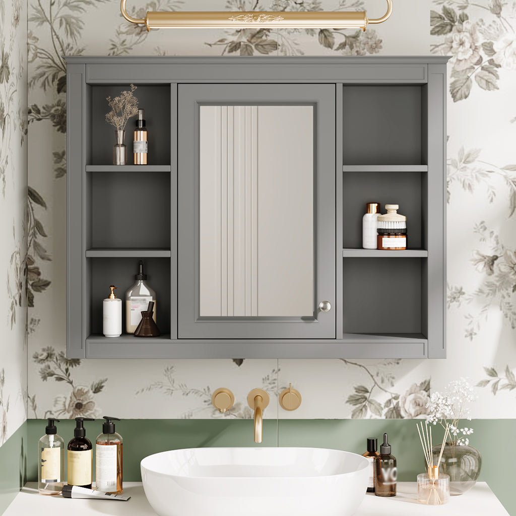 35 X 27.5 Medicine Cabinet — Wall Mounted Bathroom Storage Cabinet — product image 1