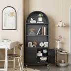 Metal Arched Bookcase with Wheels — product image 3