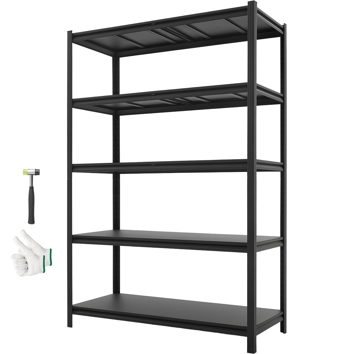 Storage Shelves, 5-Tier Adjustable, 3000 Lbs Capacity, Heavy Duty Garage Storage Shelving Unit, Metal Utility Rack Shelf, For Garage Workshop Warehouse Basement, 48.43" W X 20.55" D X 71.38" H — product image 1