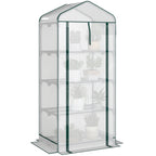 Mini Greenhouse with Screen Roof — White — product image 1