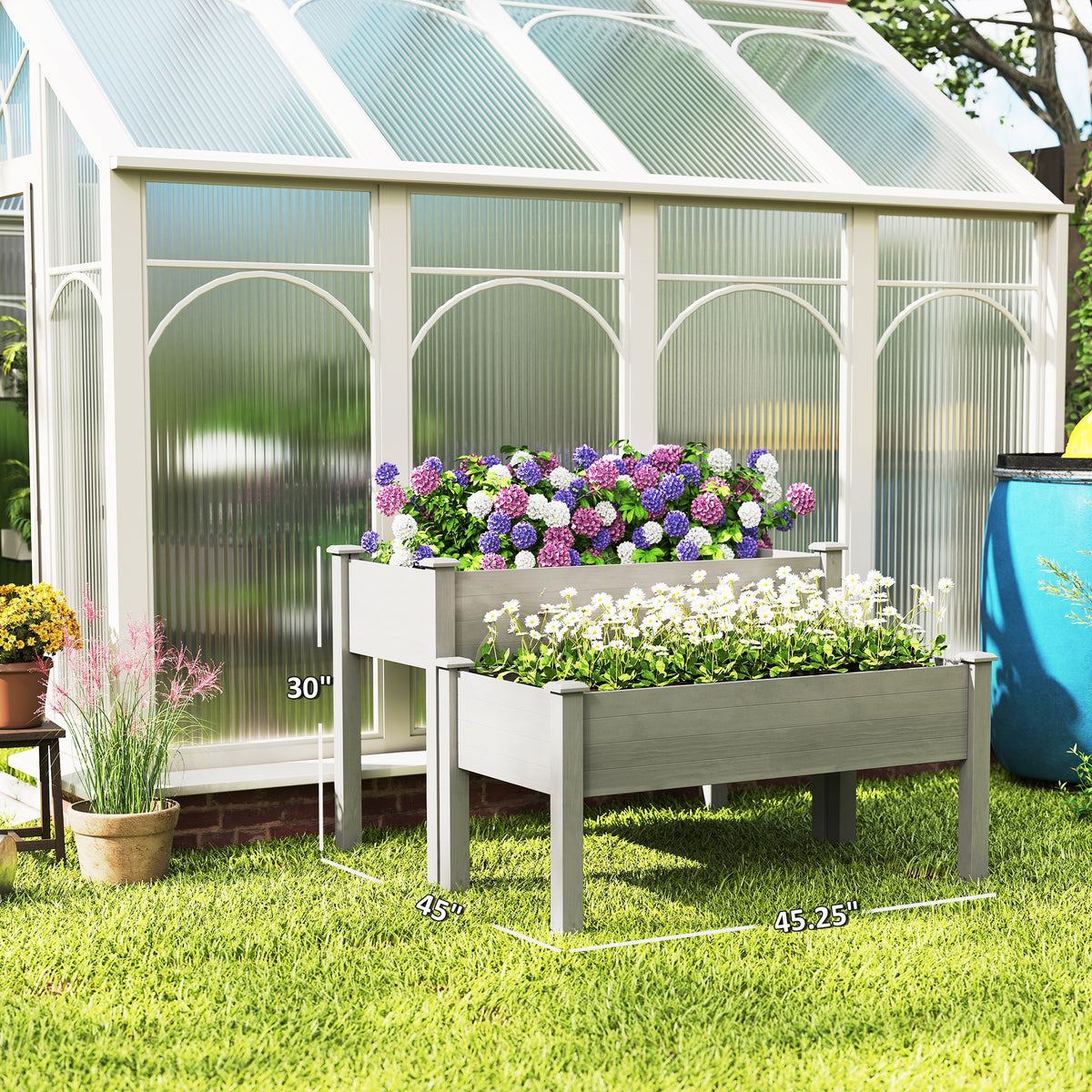 2 Tier Raised Garden Bed — Wooden Elevated Planter Box with Legs — product image 3