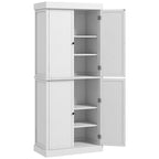  72" Kitchen Cabinet, Pantry Storage Cabinet with Doors and Shelves, Freestanding Food Pantry Cabinet, White Wood Grain — product image 1