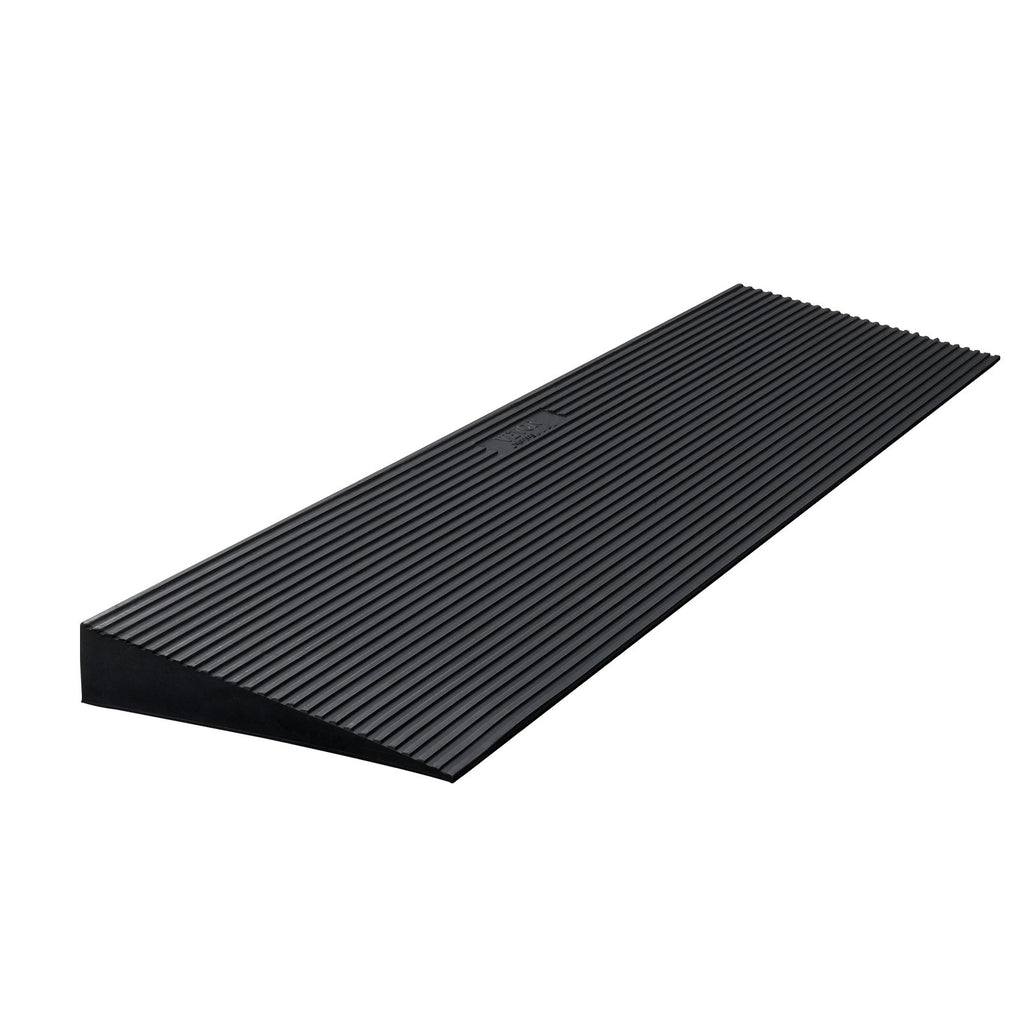 1.2 Rise Cuttable Threshold Ramp For Sweeping Robot, 35.4 Wide Natural Rubber Wheelchair Ramp, Non-Slip Solid Rubber Ramp With Double-Sided Tape For Doorways,Driveways,Bathroom,Smooth Tile — product image 1