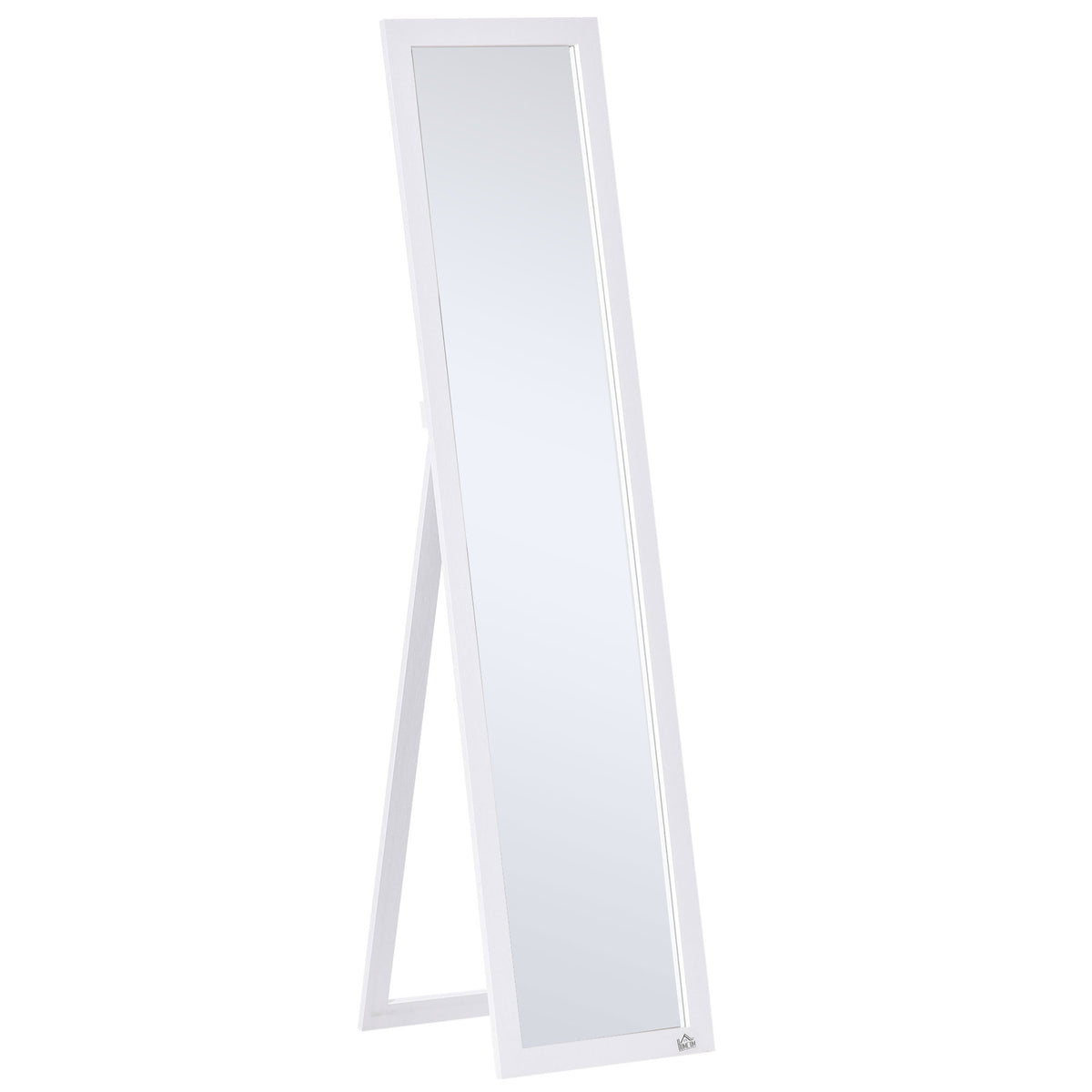 White Full Length Mirror — Freestanding Or Wall Mounted for Bedroom — product image 1