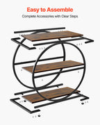 End Table — 3-Tier Narrow Side Table with Open Storage Shelves — product image 1