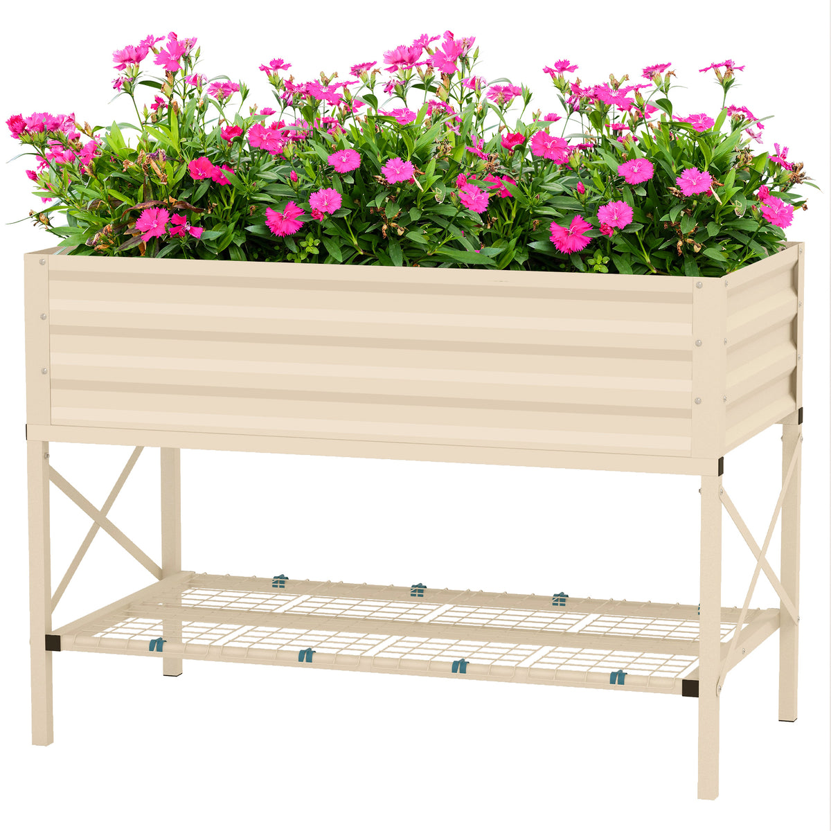 Galvanized Raised Garden Bed — Metal Planter Box with Legs — product image 1